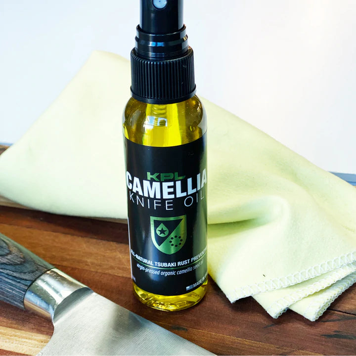 KPL ORGANIC CAMELLIA KITCHEN KNIFE TSUBAKI OIL - ORGANIC FOOD SAFE AND TASTE-FREE