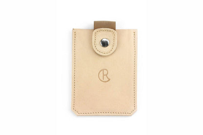 Chris Reeve Card Wallet Tan Leather - Handmade by Gfeller Casemakers