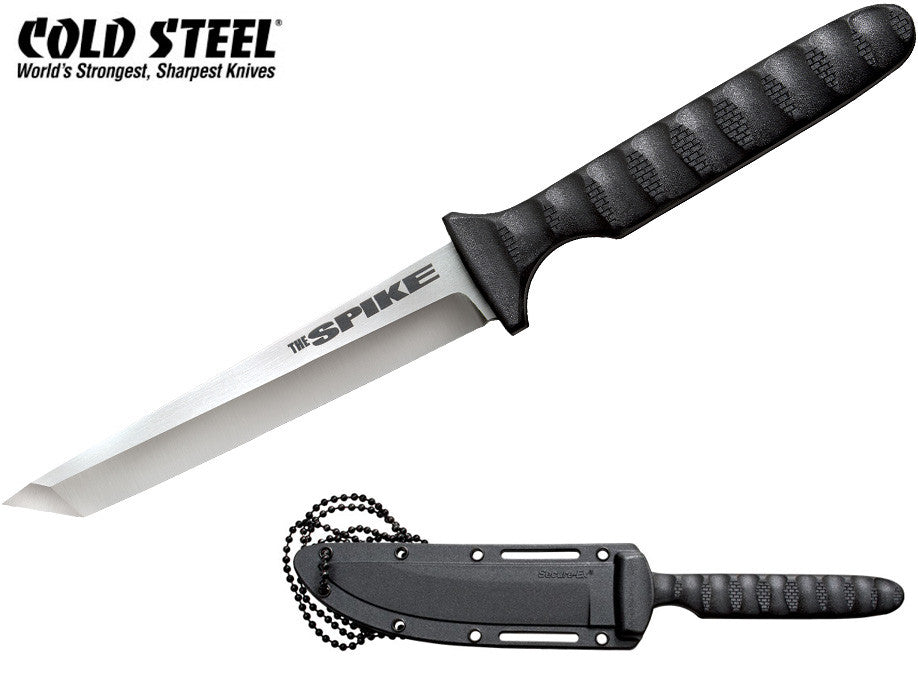 Cold Steel Tanto Spike 4" Fixed Blade Knife with Secure-Ex Sheath 53NCT
