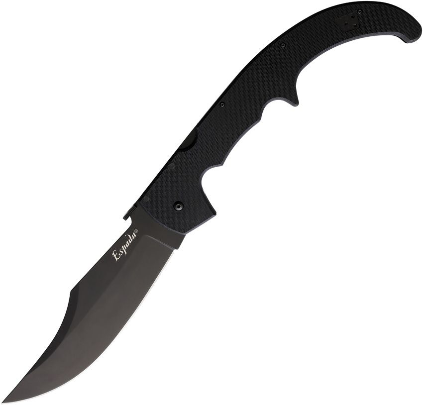 Cold Steel XL Espada 7.5" AUS10A Black/Black G10 Folding Knife CS-62MGC-BKBK
