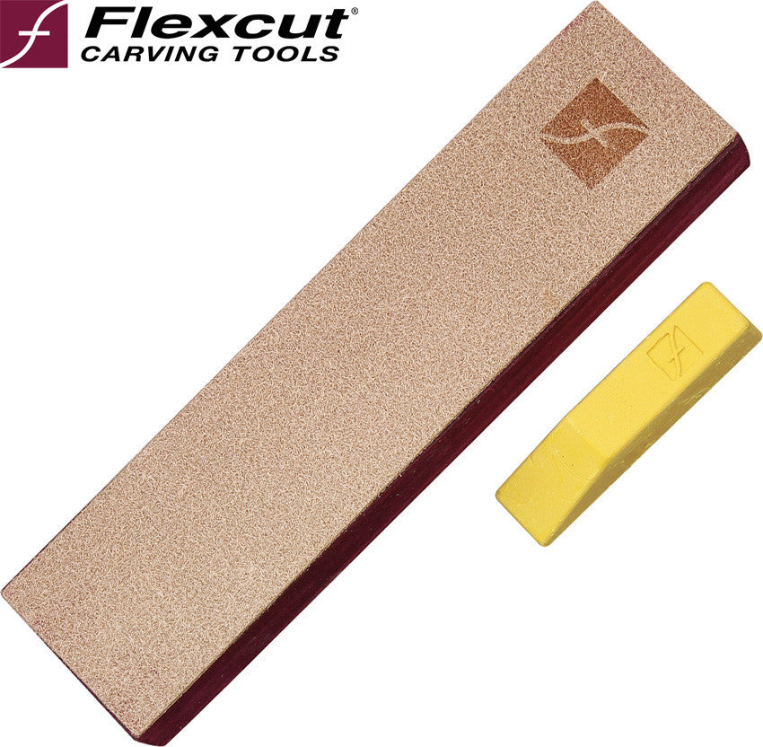 Flexcut PW14 Leather Knife Strop with Polishing Compound - Made in USA