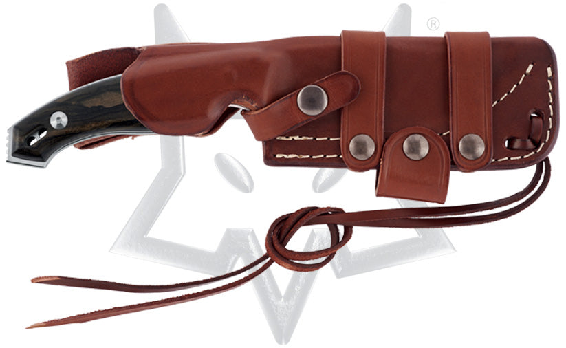 Fox Octopus Vulgaris 4.52" Laminated VG10 Fixed Blade Knife Ziricote Handles FX-510W