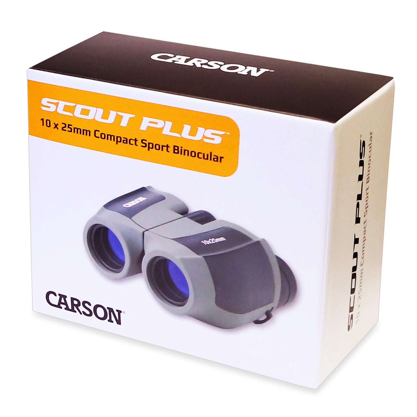 Carson ScoutPlus 10x25mm Porro Prism Compact Lightweight Binoculars JD-025