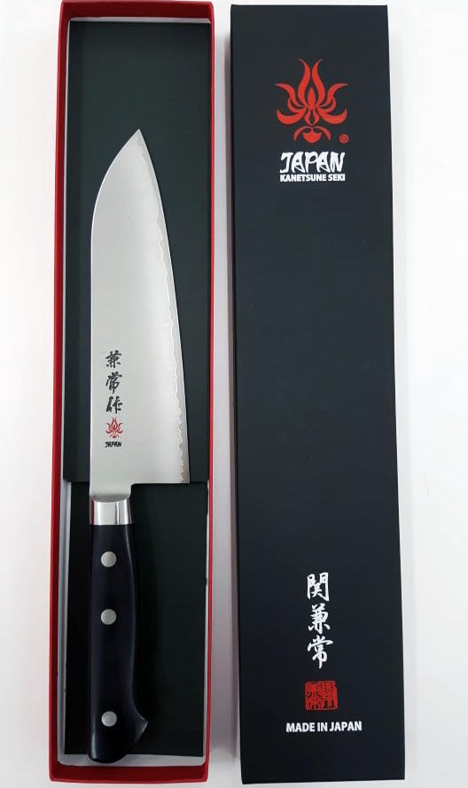 Kanetsune Super Gold 2 Santoku 6.49" Super Gold 2/SUS410 San-Mai Kitchen Knife - Made in Japan KC-133