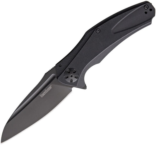 Kershaw Natrix XL 3.75" Black G10 KVT Flipper Folding Knife 7008BLK
