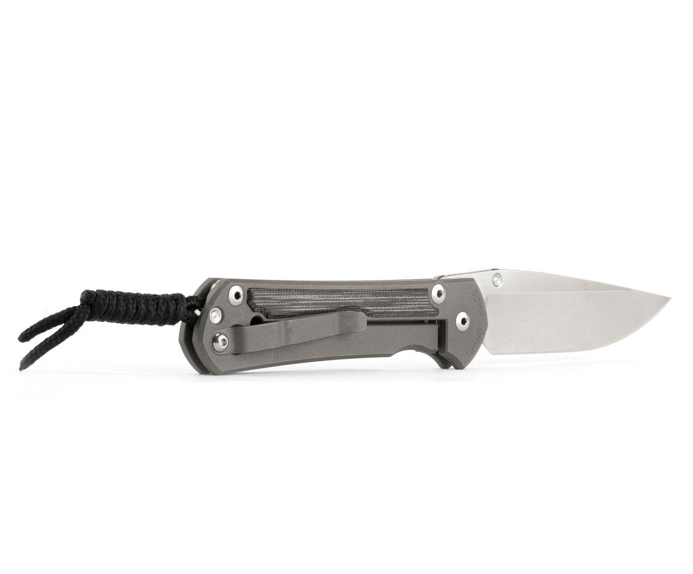 Chris Reeve Small Sebenza 31 Black Canvas Micarta 2.99" CPM Magnacut Titanium Folding Knife S31-1200