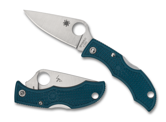 Spyderco Ladybug 1.97" K390 Blue FRN Folding Knife LFP3K390