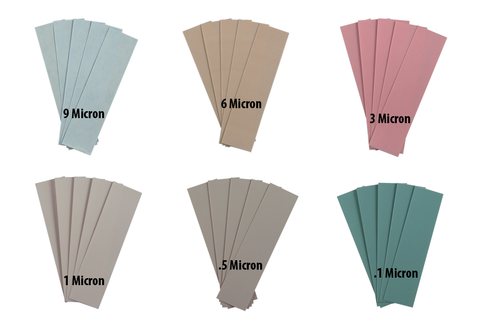 KME 5x Replacement Diamond Lapping Films - Choose from 0.1, 0.5, 1, 3, 6, 9 Microns