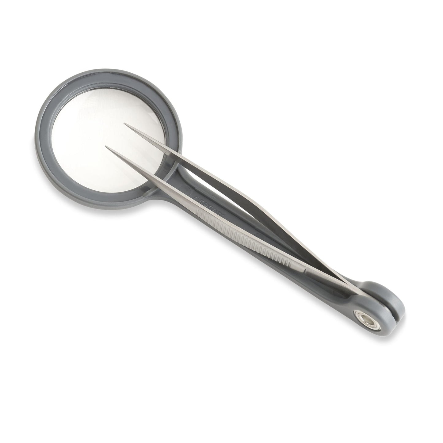 Carson MagniGrip 4.5x Power 1.2” Magnifier with Precision Tweezers MG-55