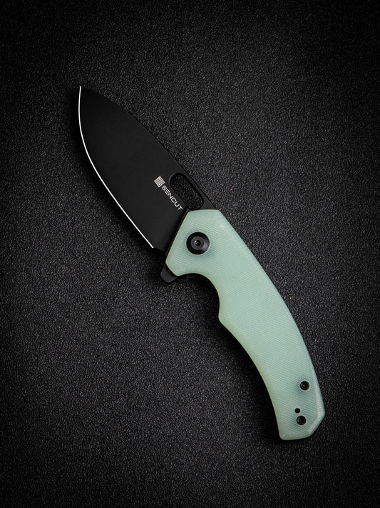 Sencut Acumen 2.98" 9Cr18MoV Black Stonewashed Natural G10 Folding Knife SA06C