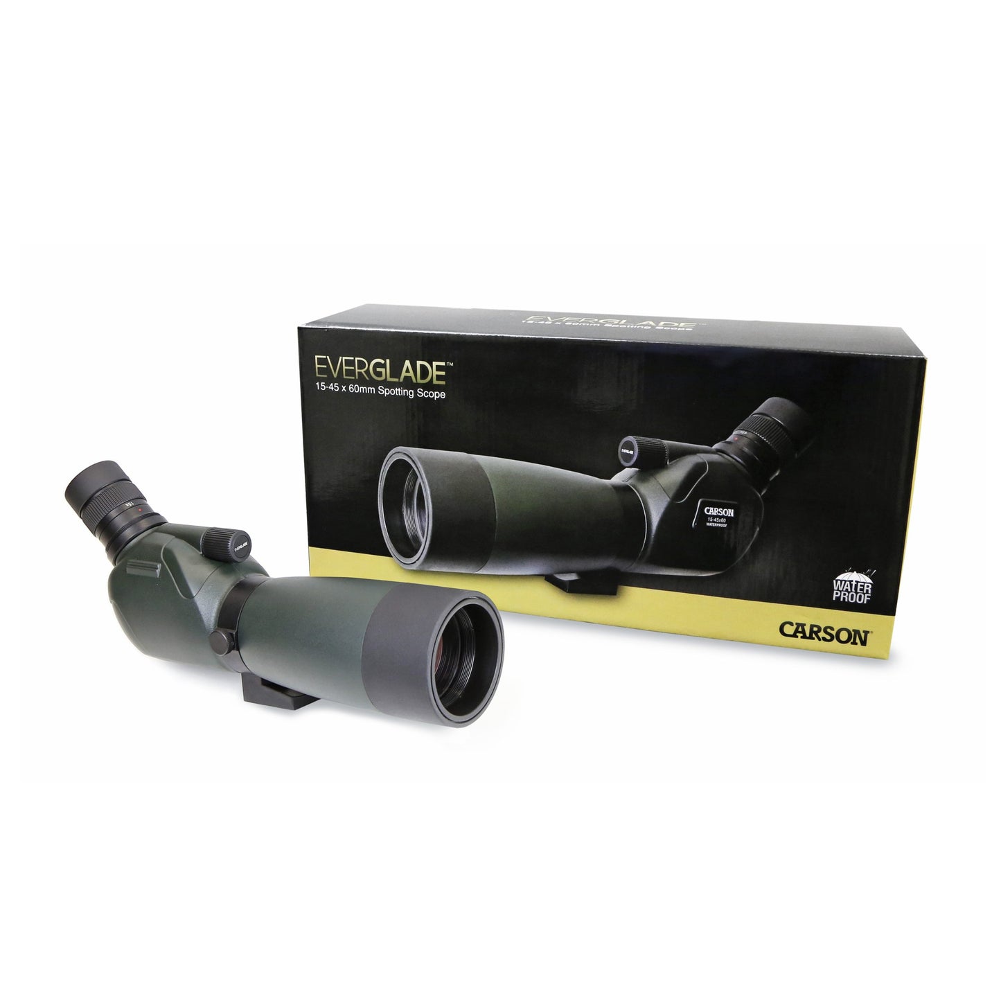 Carson Everglade 15-48x60mm Waterproof Spotting Scope with Tripod SS-560