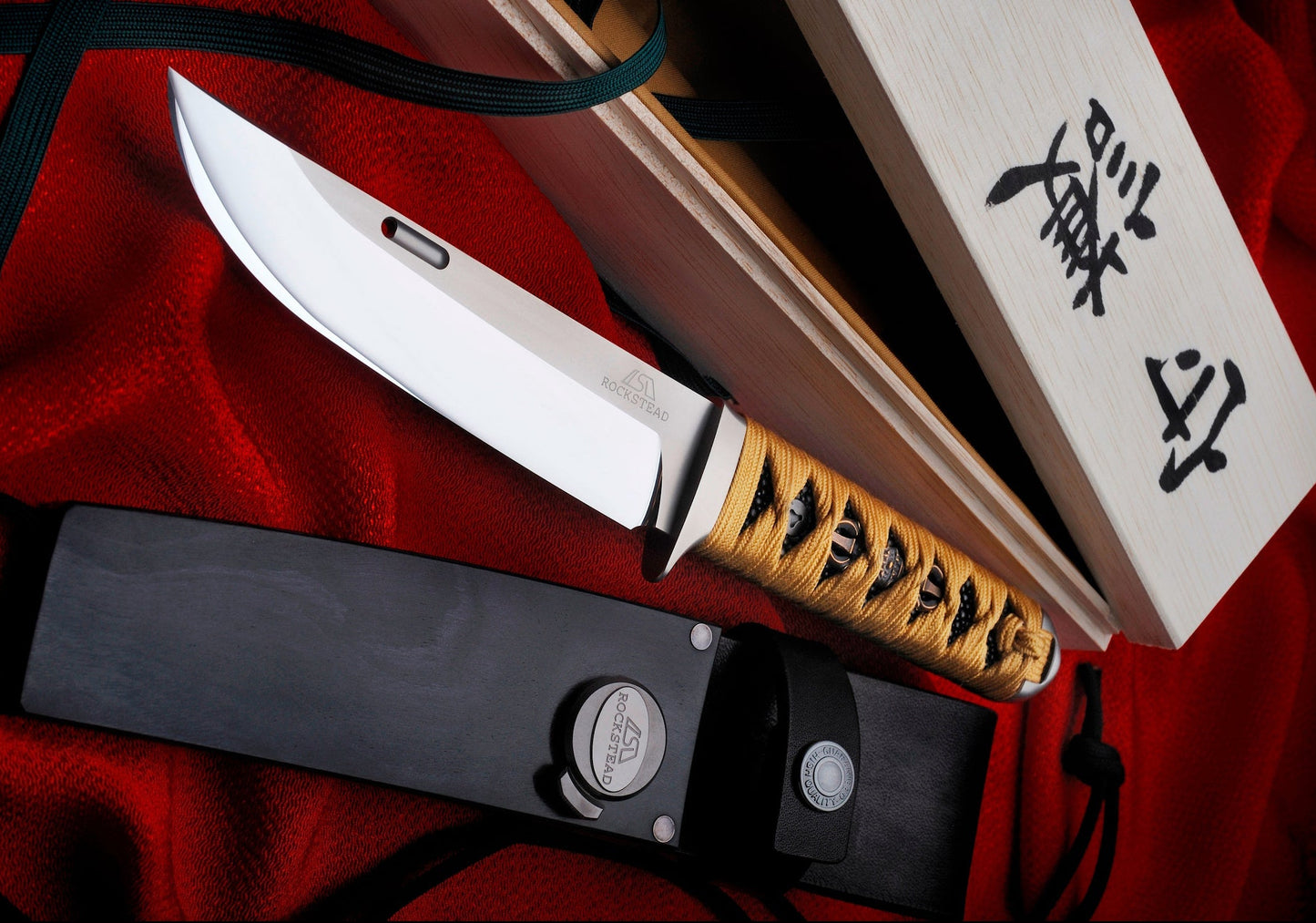 Rockstead UN-ZDP 5.51" Polished ZDP189/VG-10 Kincha Silk Rayskin Fixed Blade Knife