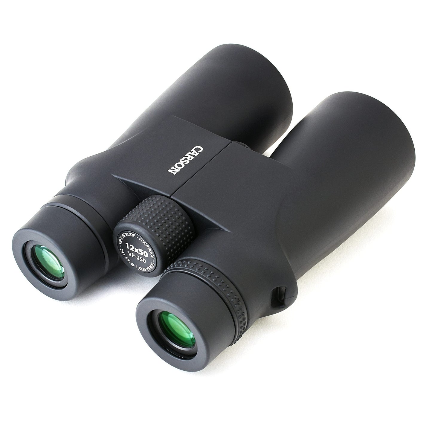 Carson VP Series 12x50mm Full-Sized Phase-Coated Waterproof Binoculars VP-250