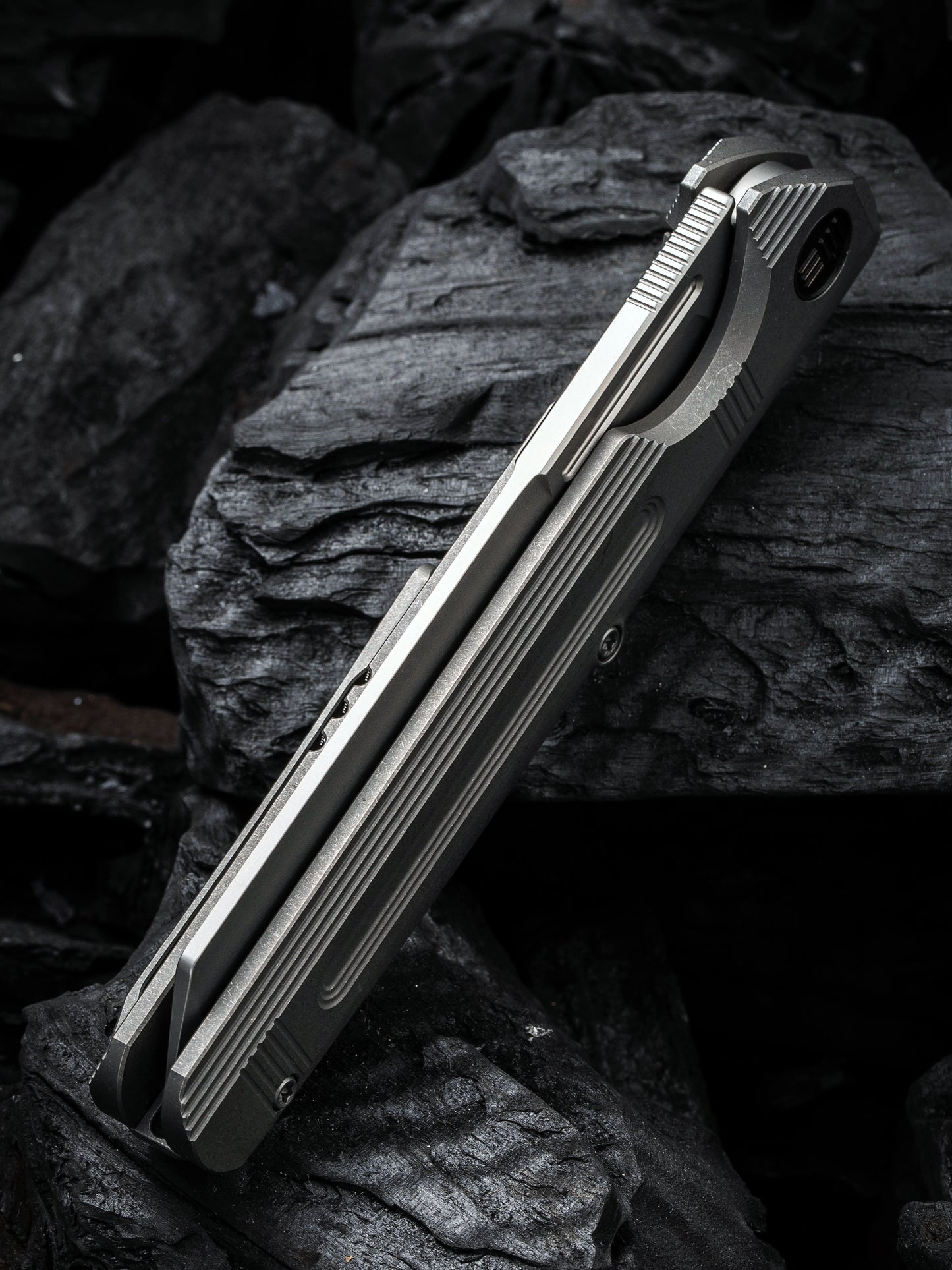 WE Reiver Limited Edition 3.97" CPM S35VN Gray Titanium Folding Knife WE16020-1