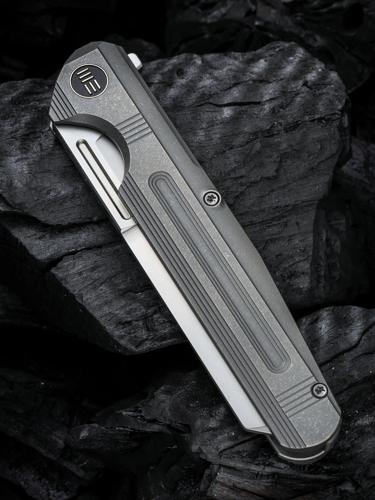 WE Reiver Limited Edition 3.97" CPM S35VN Gray Titanium Folding Knife WE16020-1