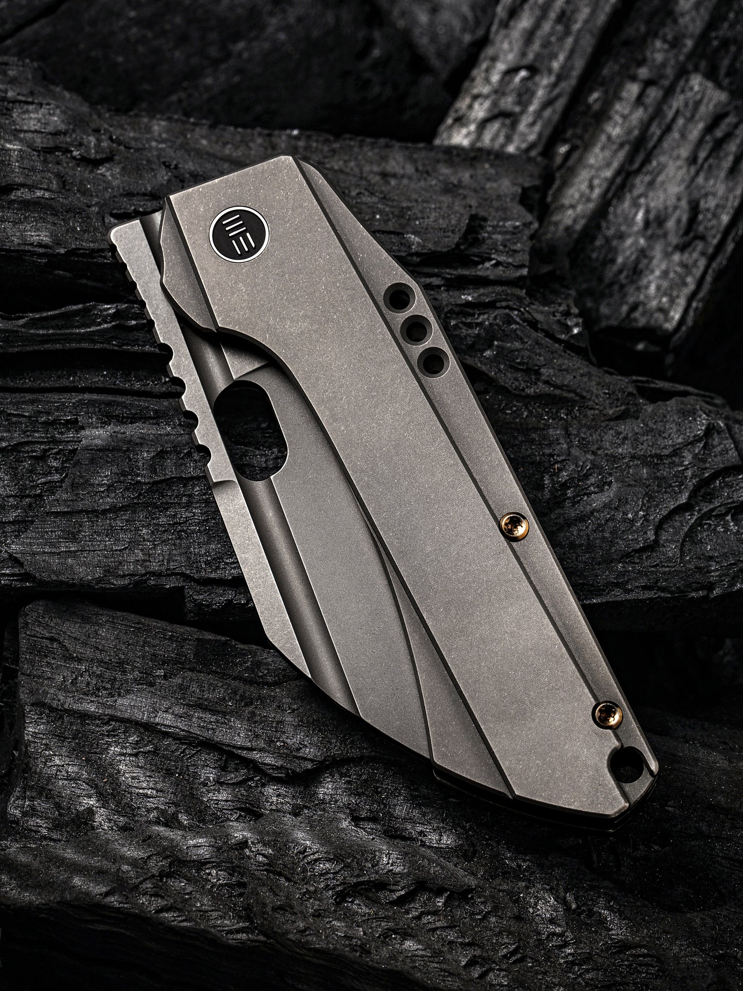 WE Knife Roxi 3 3.14" CPM S35VN Gray Titanium Folding Knife WE19072-1