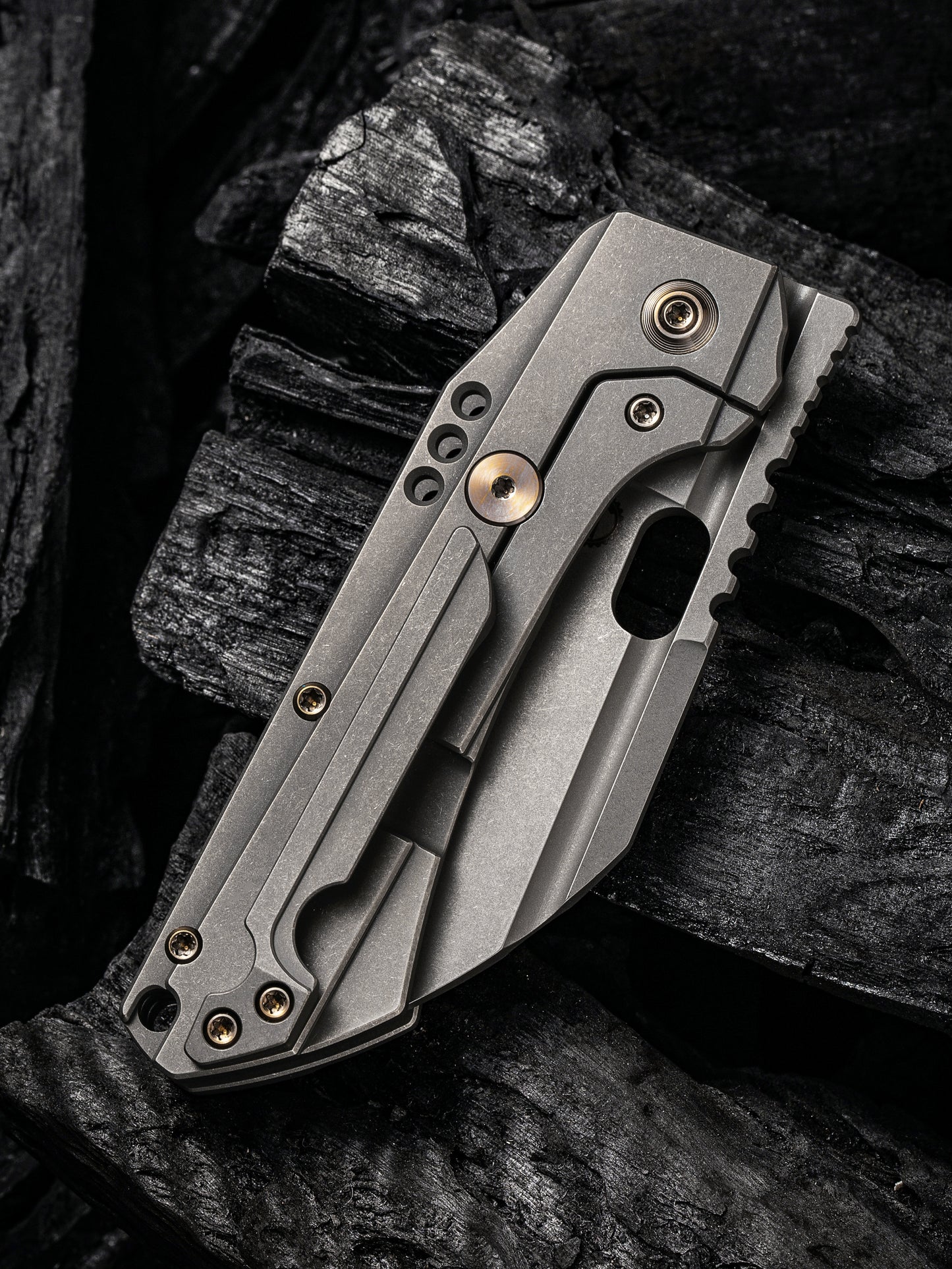 WE Knife Roxi 3 3.14" CPM S35VN Gray Titanium Folding Knife WE19072-1