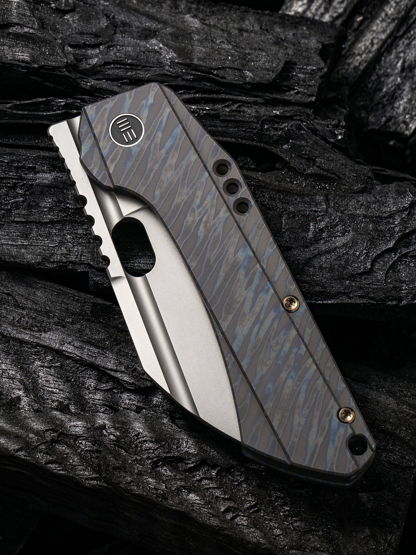 WE Knife Roxi 3 3.14" CPM S35VN Flamed Titanium Folding Knife WE19072-3