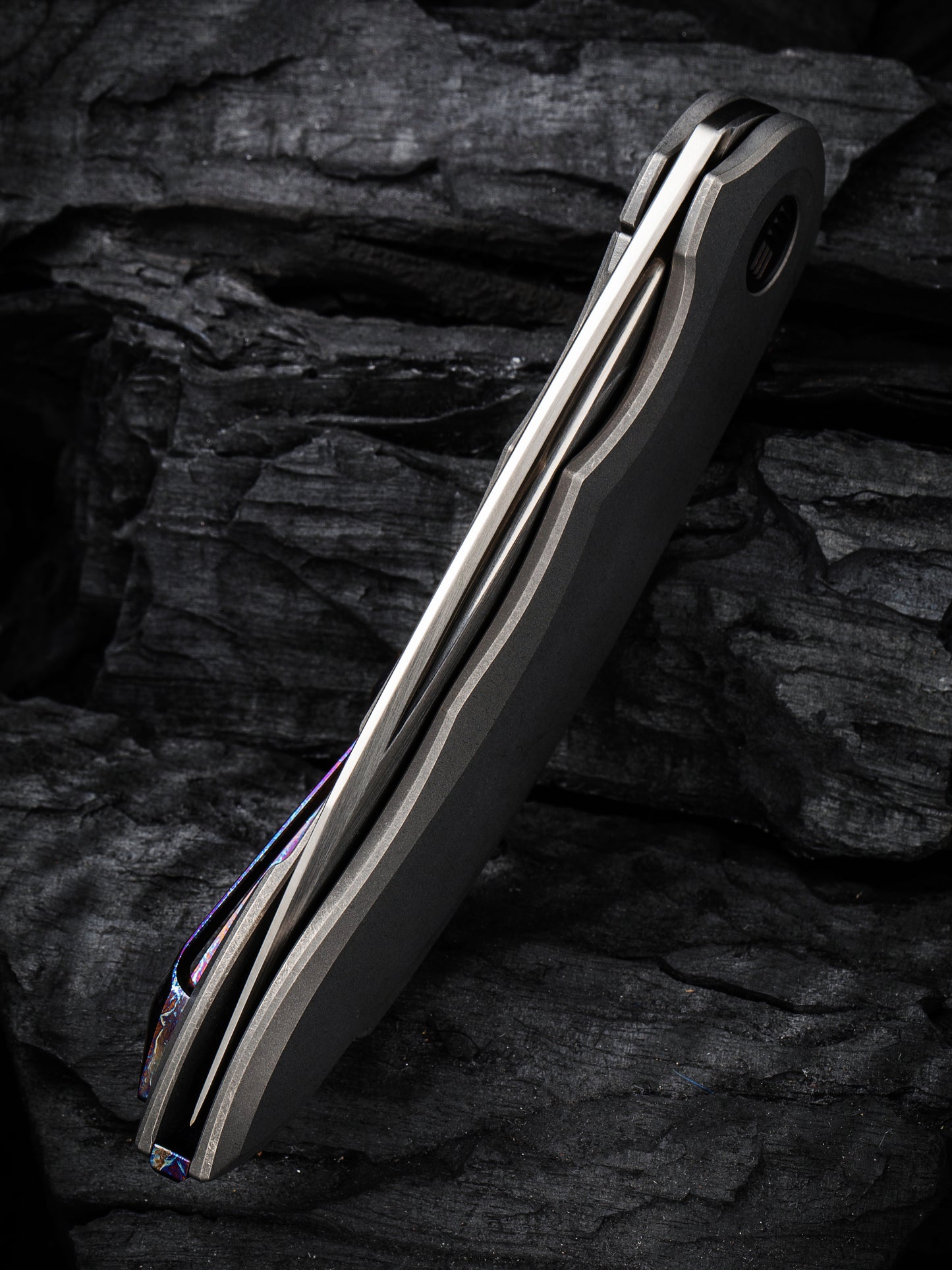 WE Makani Limited Edition 3.61" CPM 20CV Titanium Folding Knife by Anton Tkachenko WE21048-2