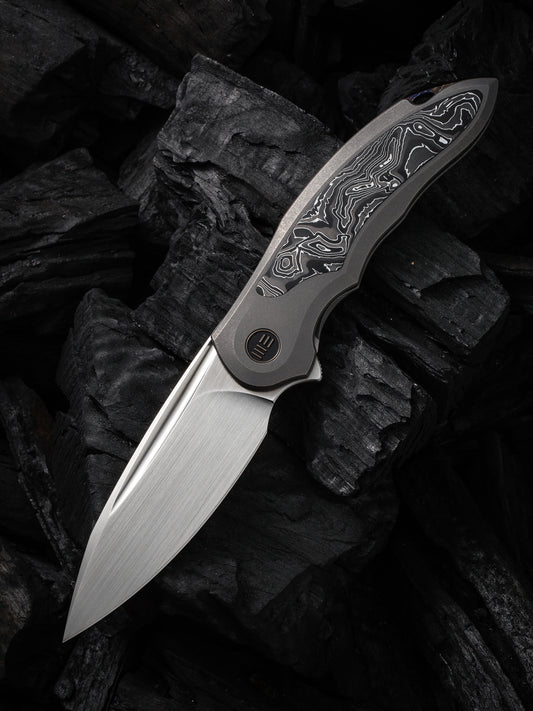 WE Makani Limited Edition 3.61" CPM 20CV Titanium Aluminum Foil Carbon Fiber Folding Knife by Anton Tkachenko WE21048B-2