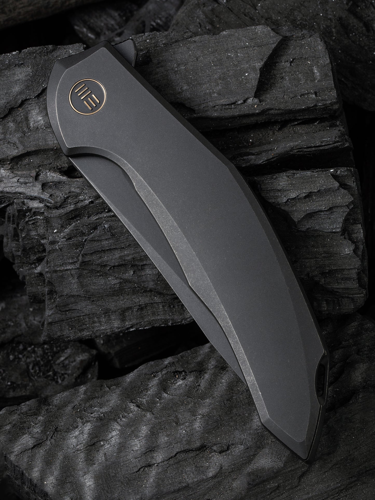 WE Merata Limited Edition 3.68" CPM 20CV Black/Black Titanium Folding Knife by Anton Tkachenko WE22008A-1