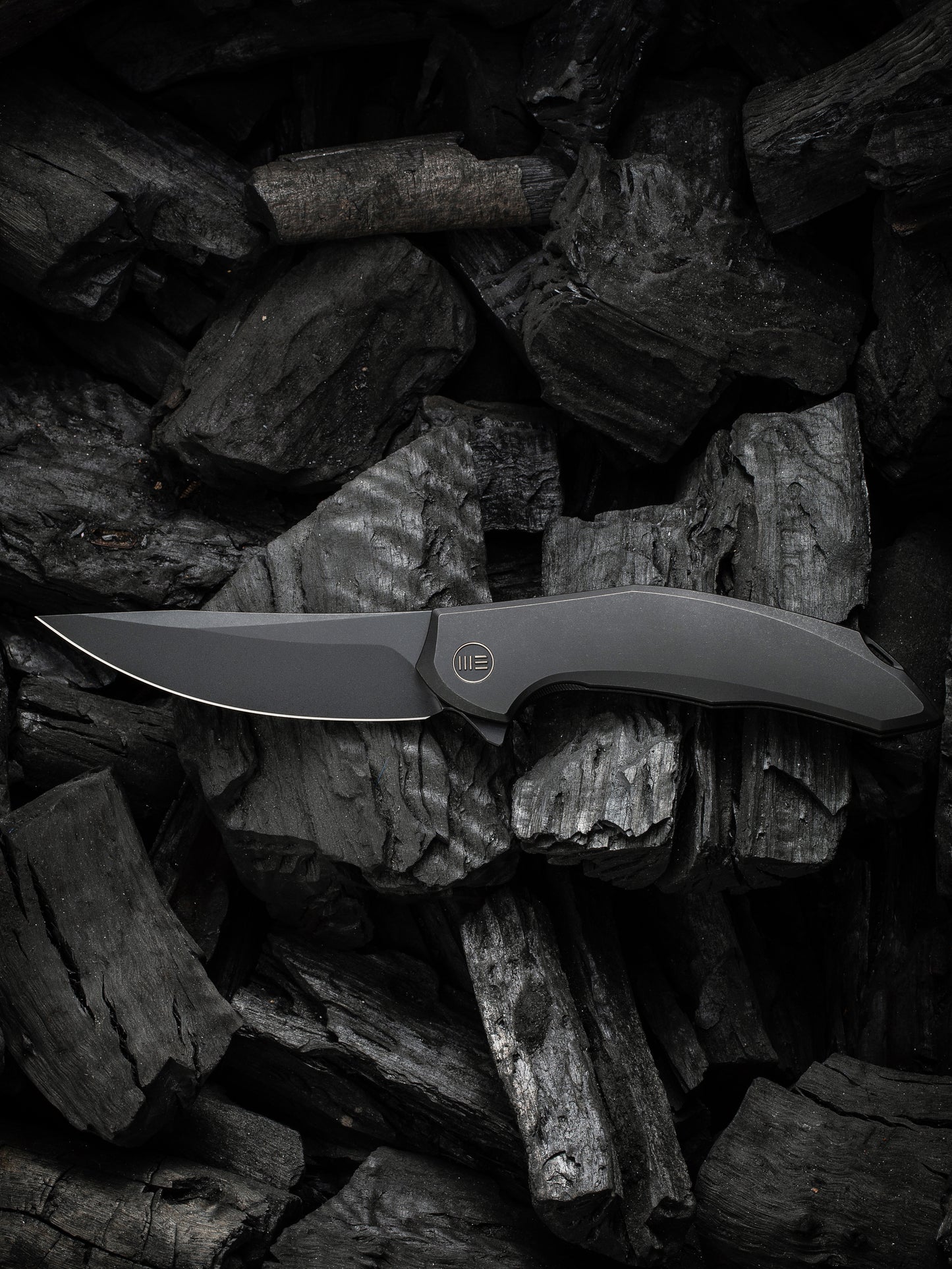 WE Merata Limited Edition 3.68" CPM 20CV Black/Black Titanium Folding Knife by Anton Tkachenko WE22008A-1