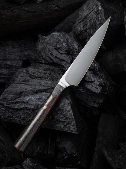 WE Knife Yakula 4.39" CPM S35VN Red Carbon Fiber Titanium Bolster Kitchen Knife 2013B