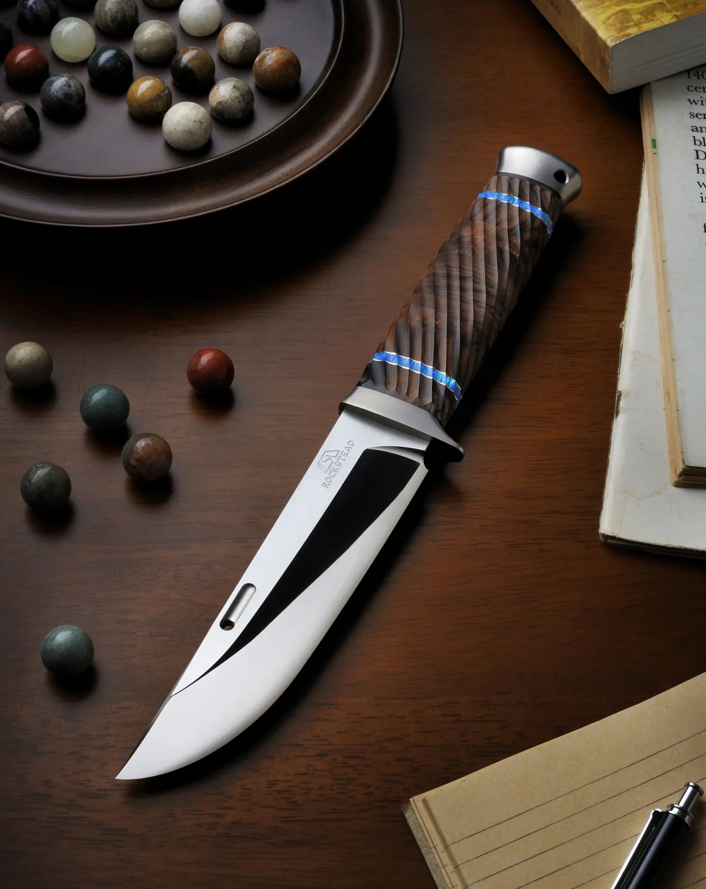 Rockstead DON ZDP 5.28" Polished ZDP189 Ironwood Fixed Blade Knife