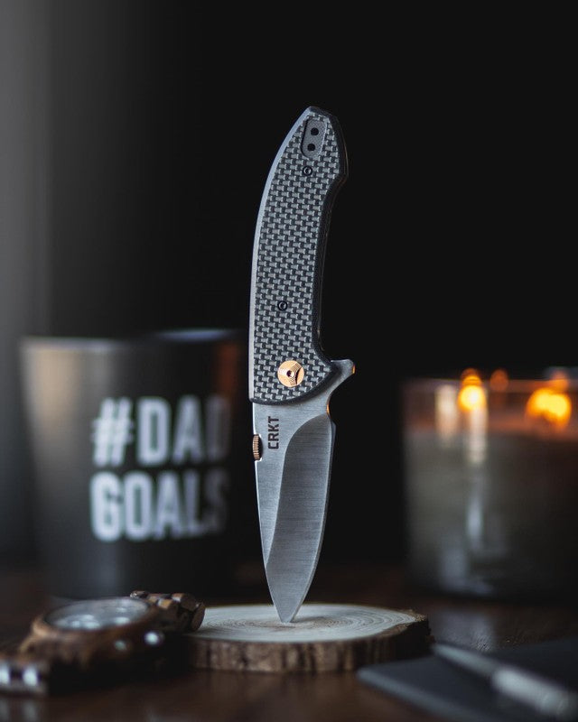 CRKT Avant 3.175" Carbon Fiber G10 IKBS Folding Knife by Eric Ochs 4620