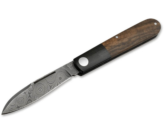 Boker Solingen Barlow Prime Tirpitz 2.72" Damascus Folding Knife 117942DAM