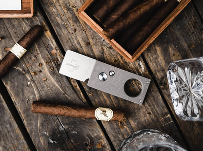 Boker Plus Stonewash Titanium Cigar Cutter 01BO513