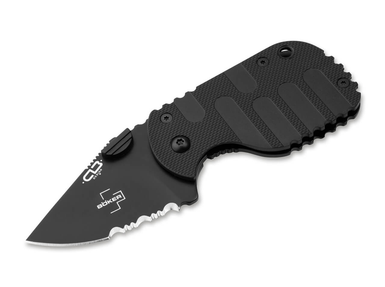 Boker Plus Subcom 2.0 Black 2.28" D2 Folding Knife - Chad Los Banos Design 01BO526