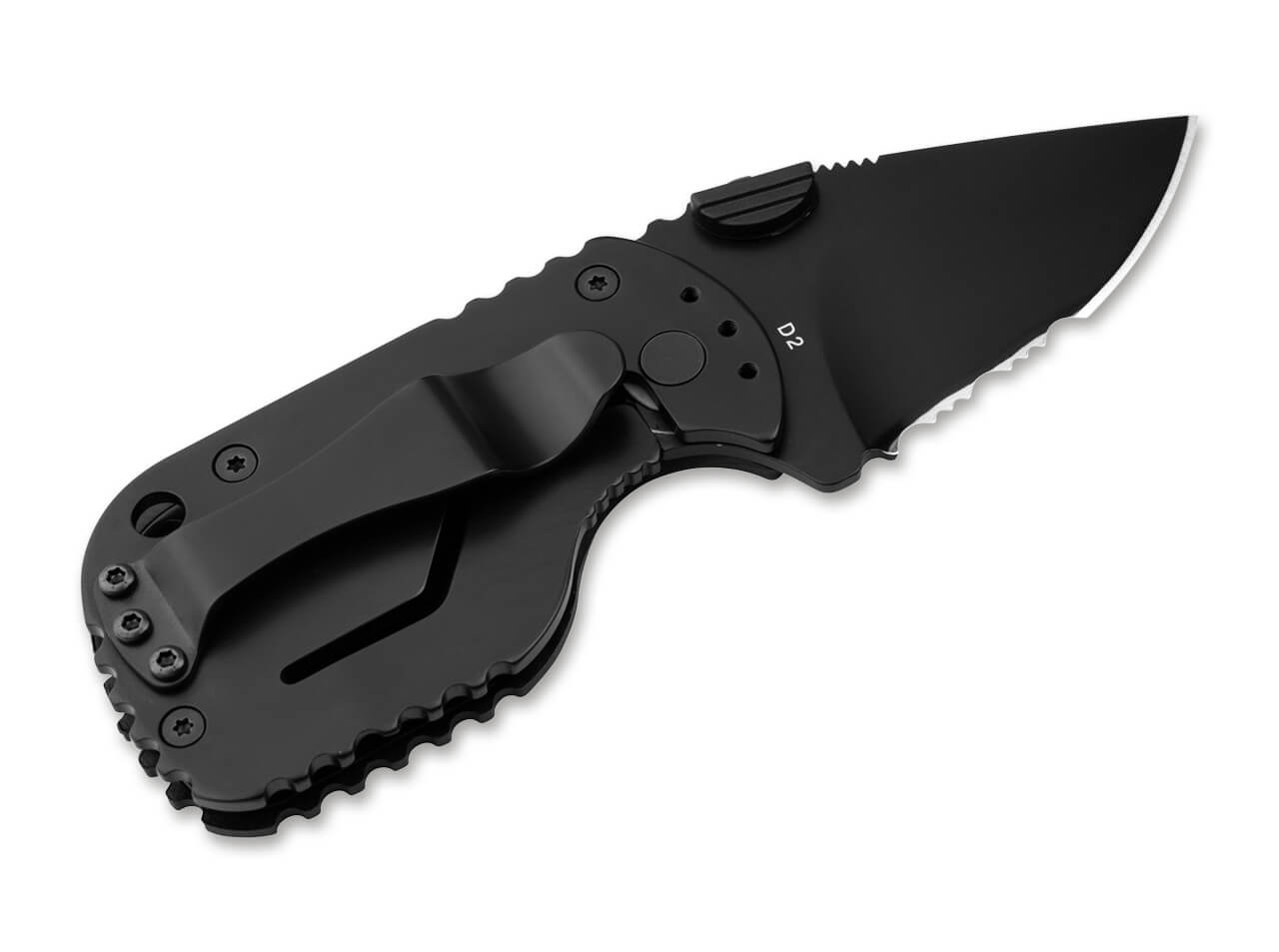Boker Plus Subcom 2.0 Black 2.28" D2 Folding Knife - Chad Los Banos Design 01BO526