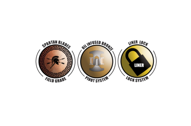 Spartan Blades Talos 3.12" CTS-XHP Black G10 Folding Knife - Harsey Design