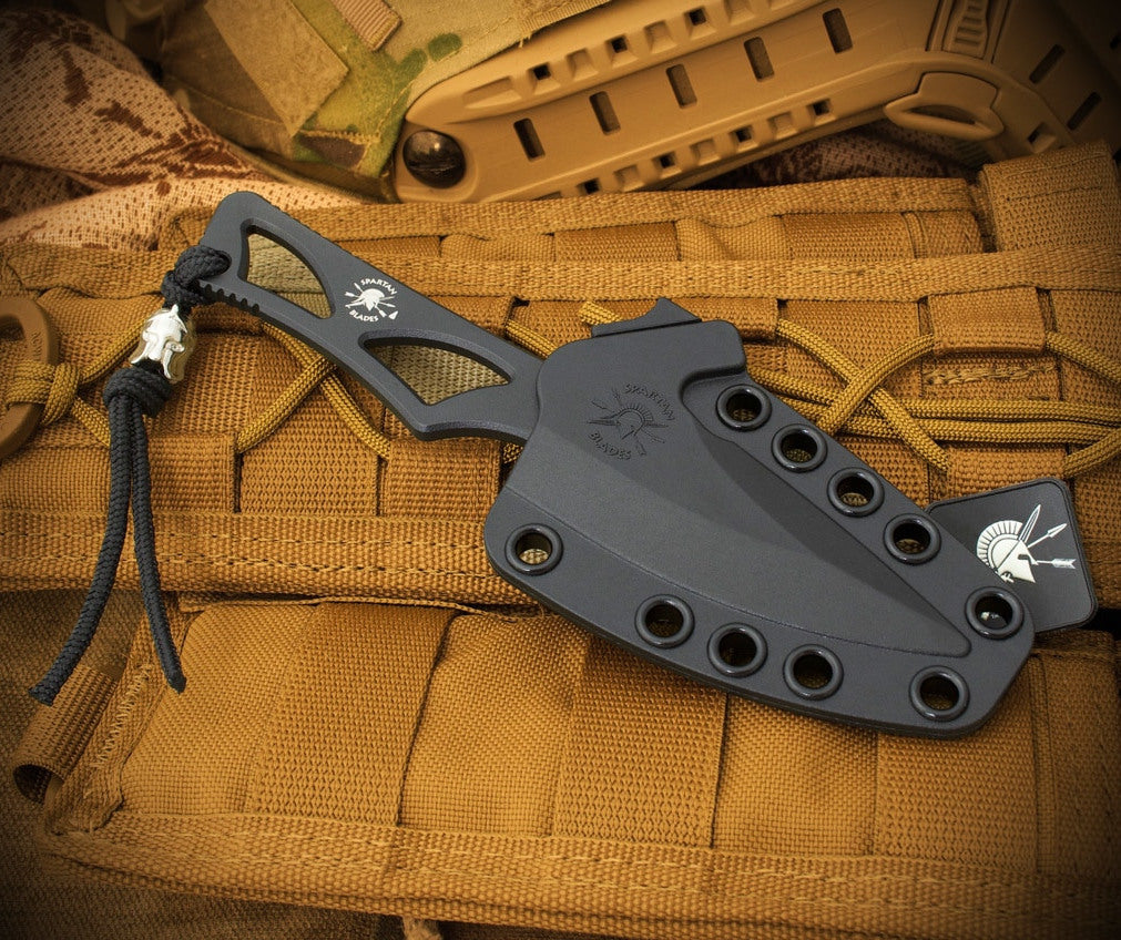 Spartan Blades Enyo 2.7" AUS-8A Field Grade Black Fixed Blade Knife