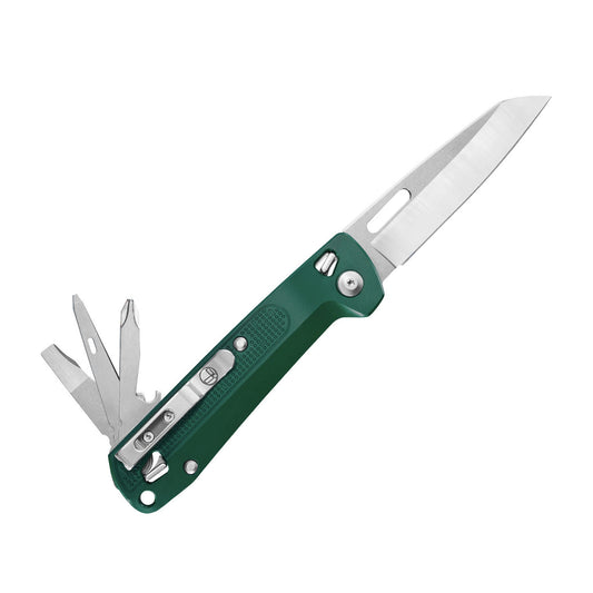 Leatherman Free K2 4.5" Evergreen Magnetic Locking Multi Tool Folding Knife