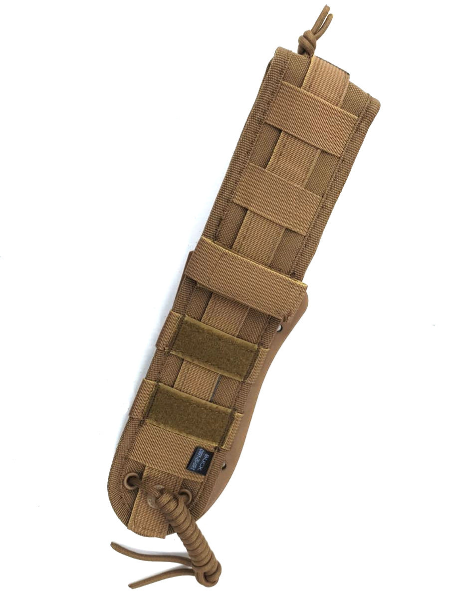 Buck GCK Tanto 5.5" 5160 Coyote Tan Cerakote Micarta Fixed Blade Knife with MOLLE Sheath 0893BRS1-B