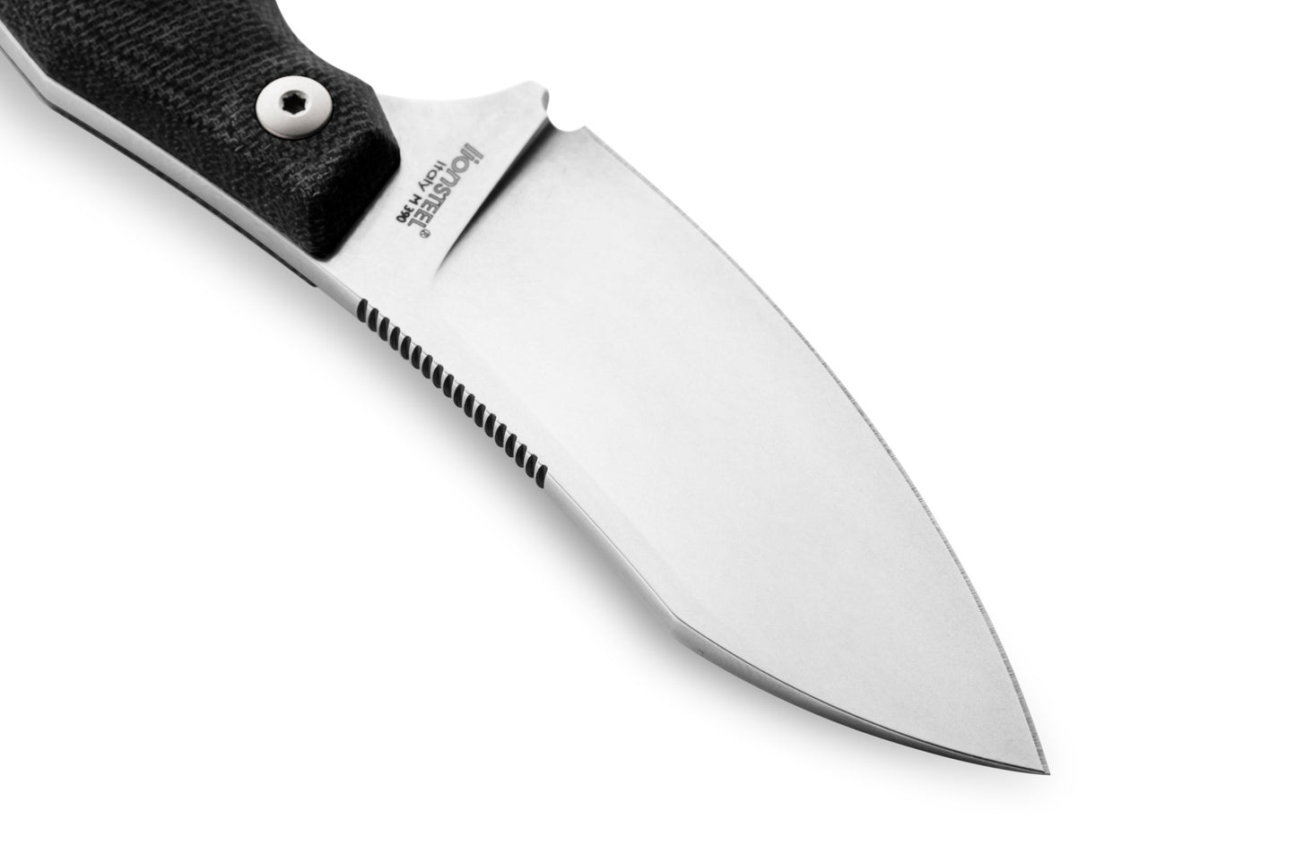 LionSteel H1 2.95" M390 Black G10 Fixed Blade Knife