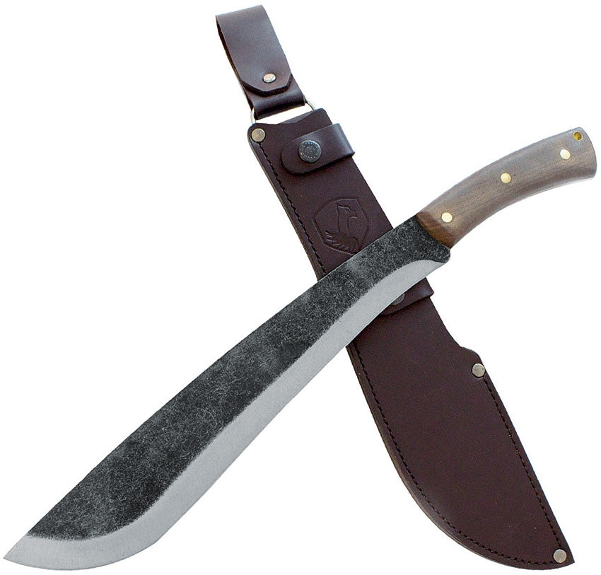 Condor Jungolo 13.4" Machete with Walnut Handle and Leather Sheath - Joe Flowers Design