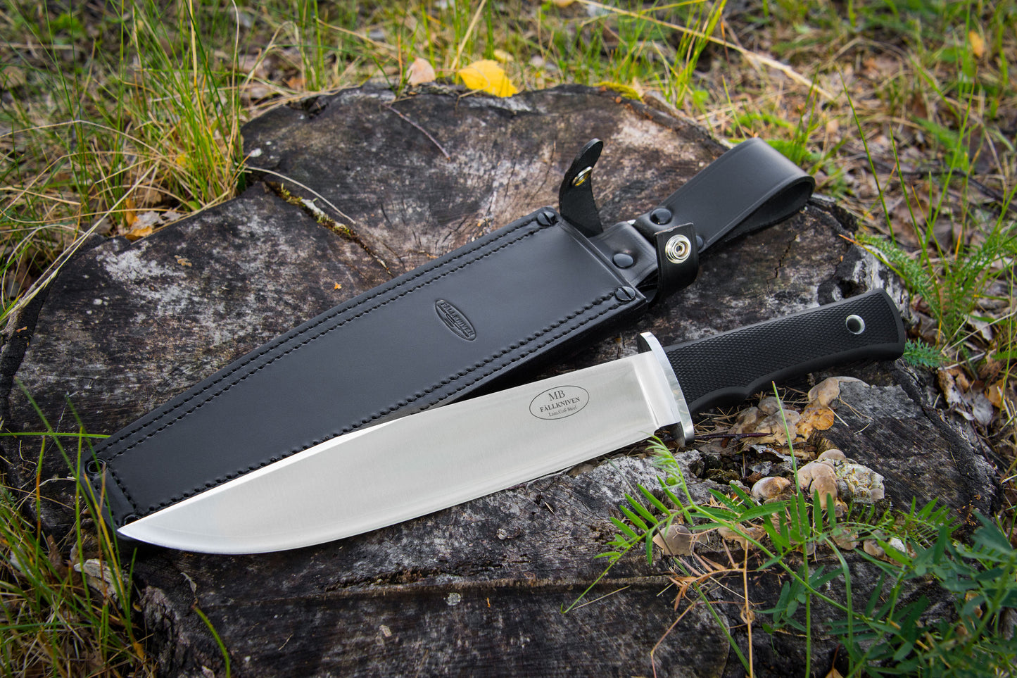 Fallkniven MB Modern Bowie 10" Lam.CoS Fixed Blade Knife with Leather Sheath