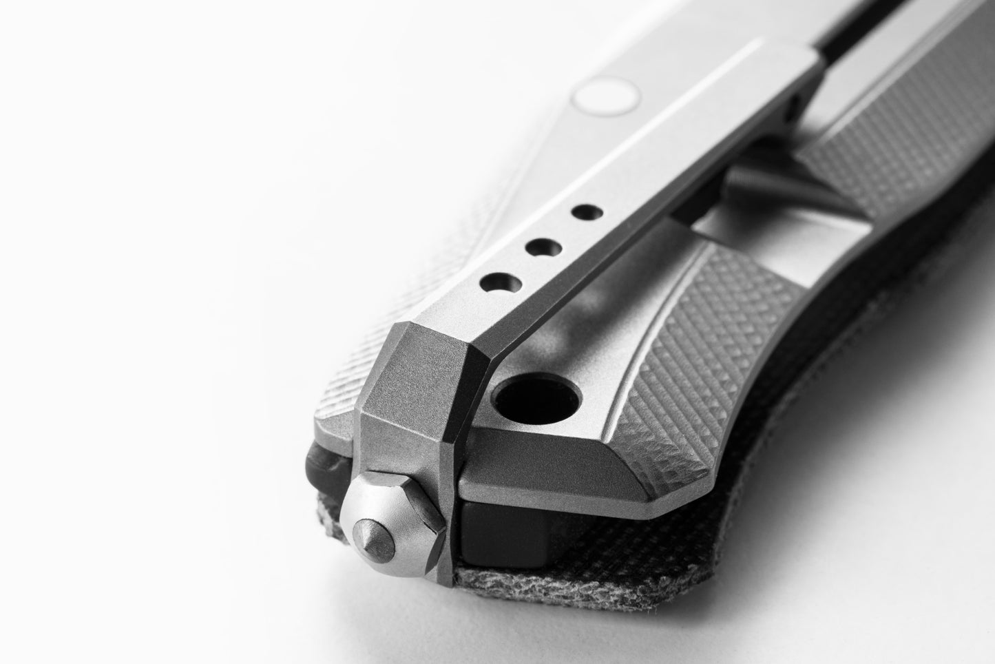 LionSteel MT01 Myto 3.27" M390 Folding Knife with Black Canvas Micarta Titanium Handle