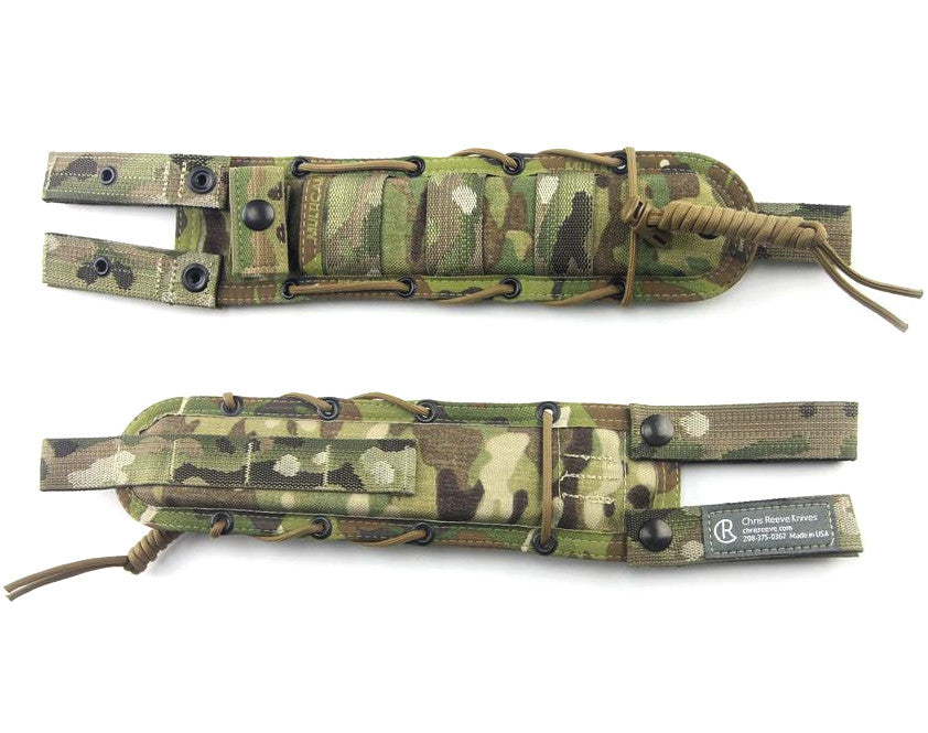 Chris Reeve Pacific 6" CPM Magnacut Fixed Blade Knife Micarta Handle Camo Sheath PAC-1000