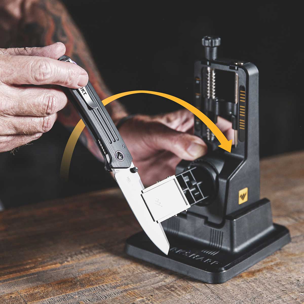 Work Sharp Precision Adjust Knife Sharpener with Tri-brasive