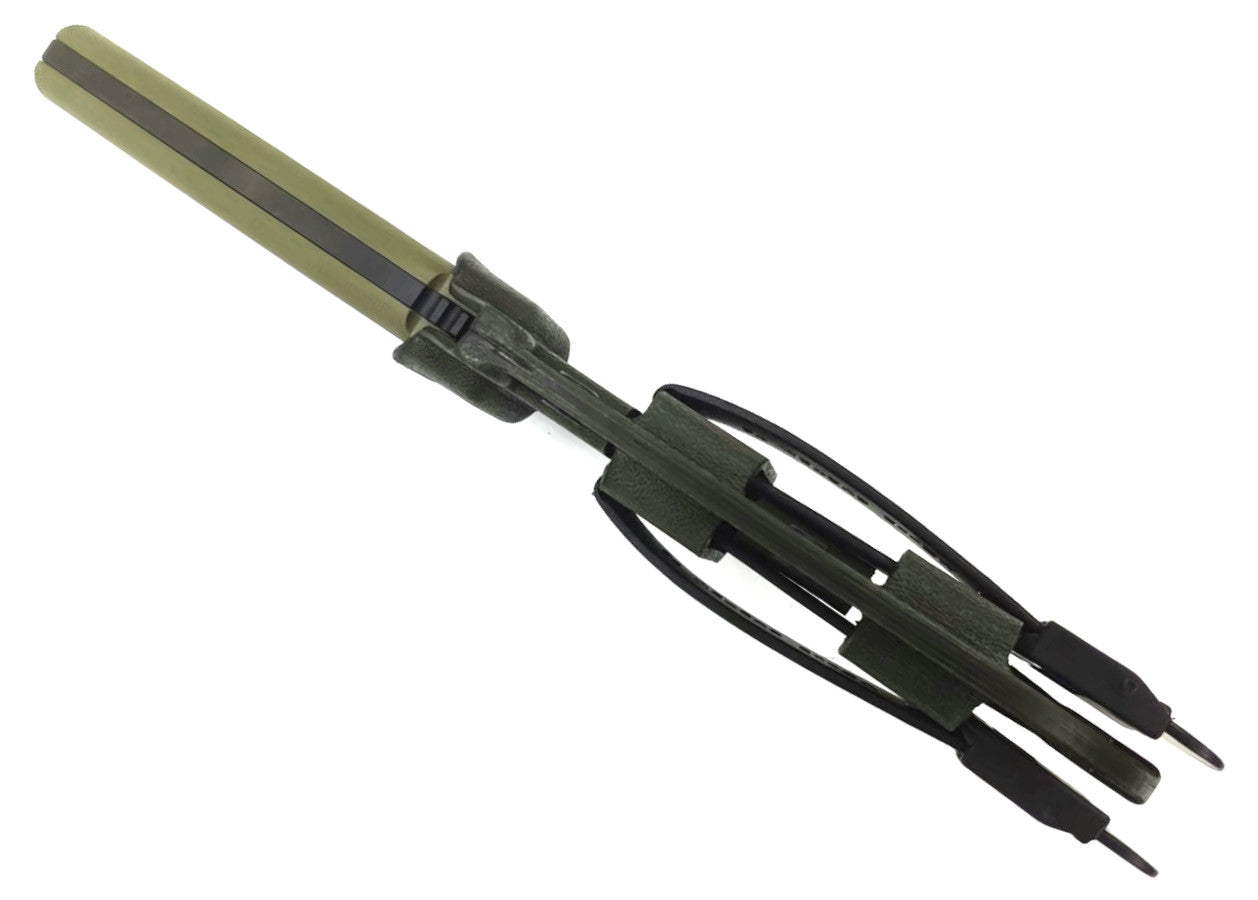 Extrema Ratio E.C.M Cobra 4.17" N690 DLC Green G10 Fixed Blade Knife with MOLLE Sheath