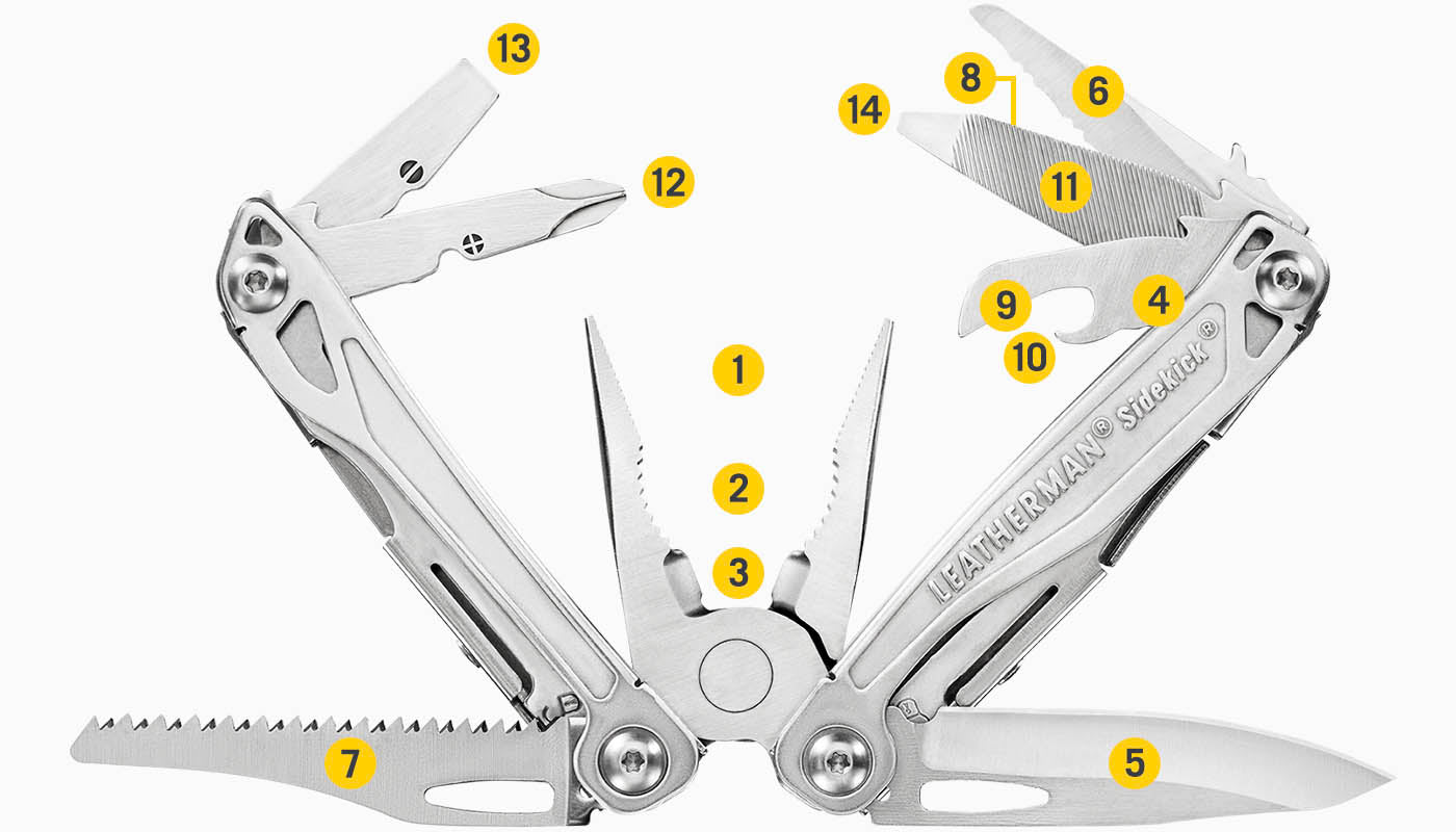 Leatherman Sidekick 3.8" Multi Tool with Nylon Sheath