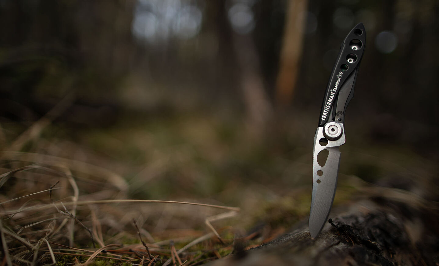 Leatherman Skeletool KB 2.6" 420HC DLC Folding Knife with Bottle Opener