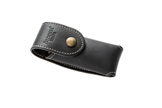 LionSteel Small Black Leather Folding Knife Pouch/Sheath 105x38x15 mm