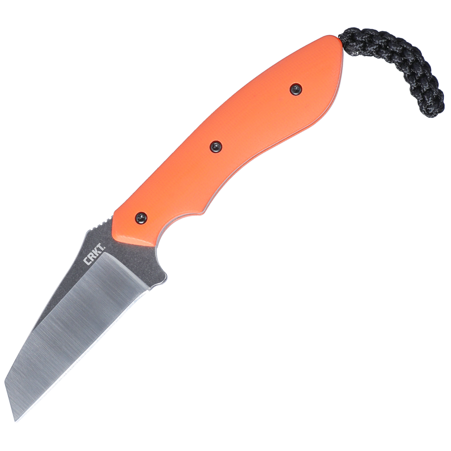 CRKT S.P.I.T. (Small Pocket Inverted Tanto) Orange G10 Fixed Blade Knife - Alan Folts Design - 2399