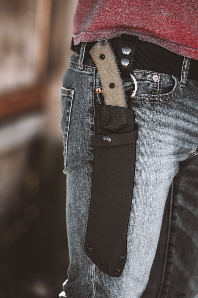 TOPS Tundra Trekker 9" Machete Fixed Blade Knife with Dangler Sheath TDTK-01