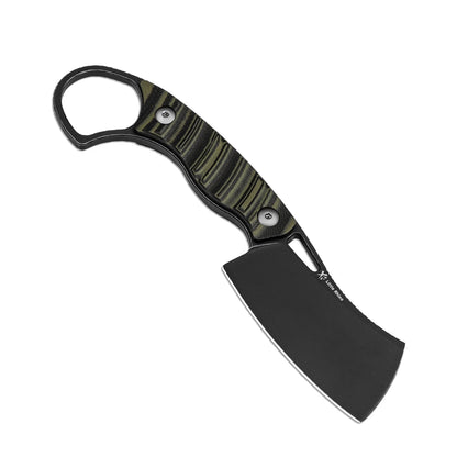 Kizer Little Rhino 2.72" D2 Olive Green Black G10 Fixed Blade Knife 1065A3